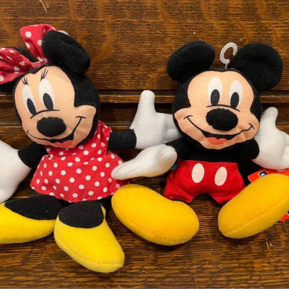 Vintage 1990’s Disney Mickey and‎ Minnie Mouse Applause Plush-NWT - Picture 2 of 10